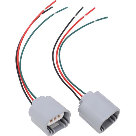 2 Stück H13‐2 Buchsenadapter-Kabelbaum, hochtemperaturbeständig, Ersatz-Buchsen-Kabelbaum (1/5)