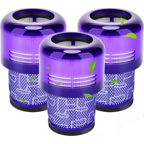 Rebirthcare 3 Filtri per aspirapolvere V11 V15 SV14 Filtri per V11 Absolute Extra Pro Animal Torque Drive Motorhead V15 Detect SV14 SV17 SV22 Accessori di ricambio DY-970013-02 e 97001302 (1/5)