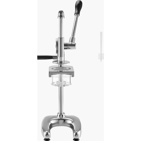 Mophorn Cortadora de papas fritas comercial, prensa de papas en tiras de acero inoxidable, máquina para hacer papas fritas largas con extrusor deslizable, prensa manual de papas para cocinas (1/5)