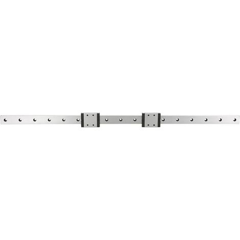Rail de guidage linéaire Miniature LMLF18B-500-2R, 2 pièces, bloc coulissant 500mm x 18mm (1/5)