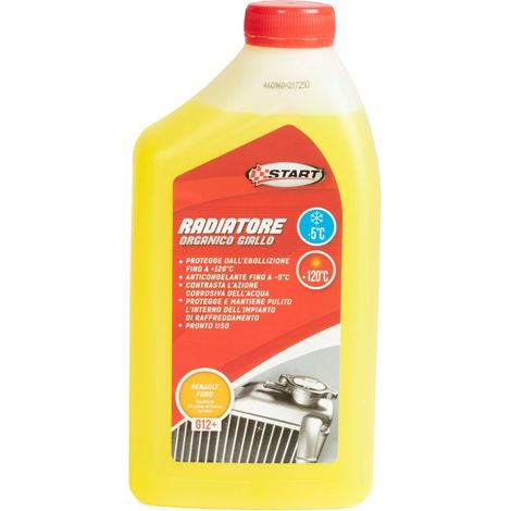 START Liquido Radiatore Giallo -5 C 1 Litro Antigelo Auto Pronto all'Uso (1/4)