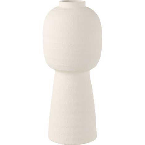Vase lanterne en poterie blanche - blanc (1/3)