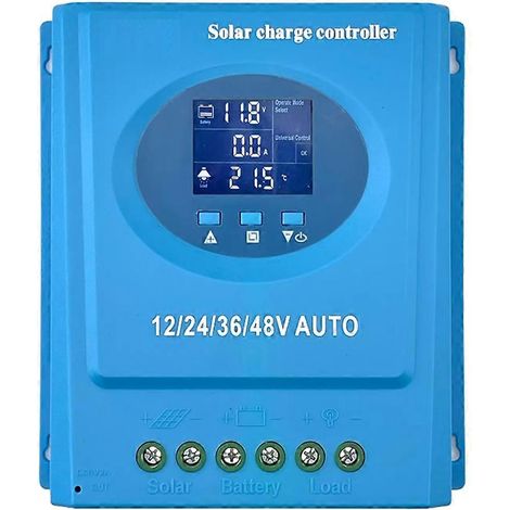 120A 12V-48V MPPT-Solarladeregler mit automatischer LCD-Anzeige und zwei USB-Anschlüssen für Blei-/Lithiumbatterien (1/5)