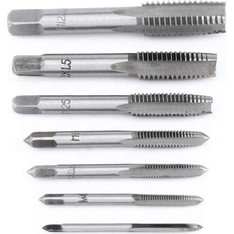7-teiliges metrisches Gewindebohrer-Set für Stahllager (M3-M12)