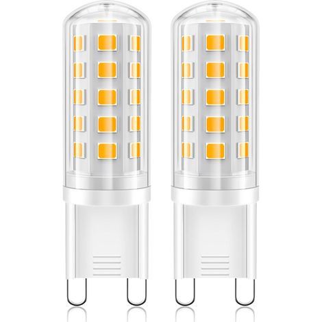 2pcs - G9 LED Bulb - Warm White Light - 410 Lumens Non-Dimmable For Chandeliers and Wall Sconces - 2700k - 1.55x5.1cm (1/5)