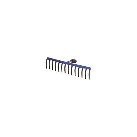 Rateau a cailloux 26214/14 dents, Bleu sans manche