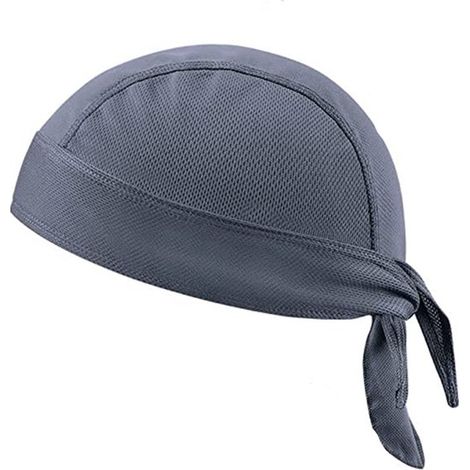 1 cagoule rafraîchissante absorbant la transpiration, bandeau respirant à porter sous un casque, idéale pour le cyclisme, la course à pied et la moto (homme) - gris (1/5)