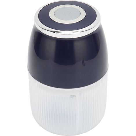 Hachoir à ail électrique à 3 lames, moteur puissant, robot culinaire multifonctionnel, chargement USB, silencieux, pour la viande, bleu foncé plaqué argent (1/5)