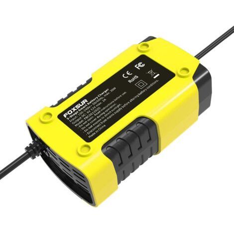 Chargeurs de batterie de voiture 6V/2A 12V/2A, chargeur intelligent entièrement automatique, désulfateur d'entretien portable pour motos (1/5)