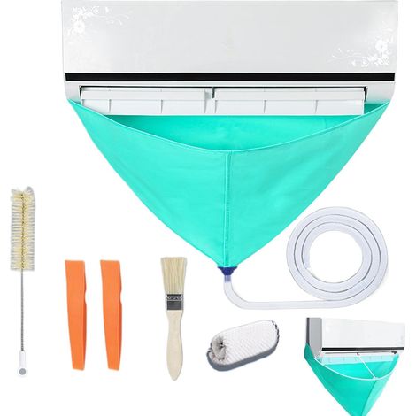 Housse De Nettoyage Pour Climatiseur Divisé, Kit De Housse De Nettoyage Pour Climatiseur, Nettoyeur De Climatisation Mural, Sac De Service De Lavage De Climatisation Divisée, Sac De Protection Étanche (1/5)