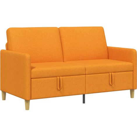 Sofá con almacenamiento Amarillo oscuro 152 x 78 x 87 cm vidaXL