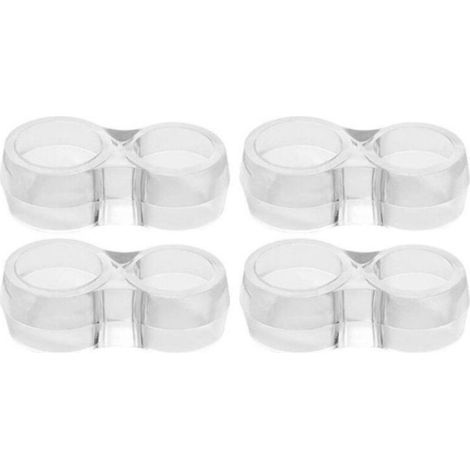 Arrêt De Porte - En PVC Transparent - Pour Protection Mur Et Meuble Contre Chocs De Poignée - 12 Pièces (1/5)