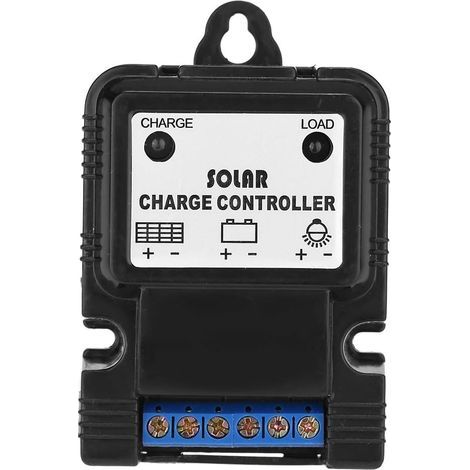 Controlador solar portátil AIDUCHO, PWM 6V/12V 3A, controlador regulador de cargador de panel solar portátil con indicador LED para protección del sistema solar. (1/5)