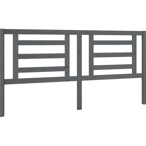 Maison Exclusive - Cabecero de cama madera maciza de pino gris 18 (1/5)