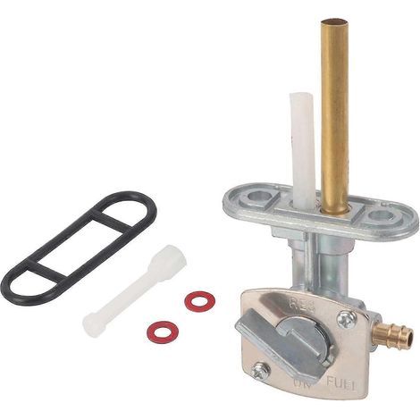 Fuel tap with tank shut-off switch compatible with Yamaha TTR 90, 125, 225, 230, 250, Bear Tracker 250, Big Bear 250, 350, 400 and Warrior 350. (1/4)