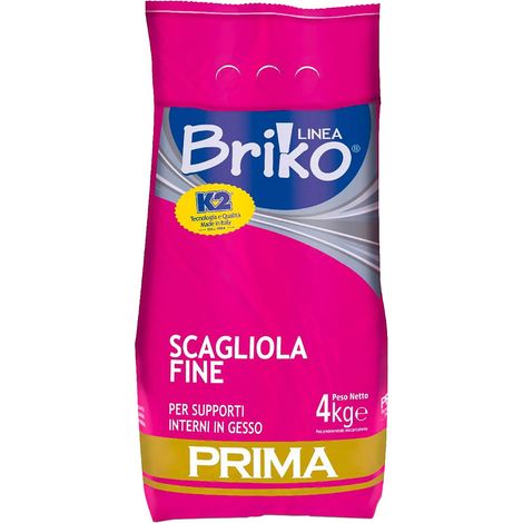 Scagliola Fine in Polvere Sacchetta K2 Briko K2 4 Pezzi 4 kg