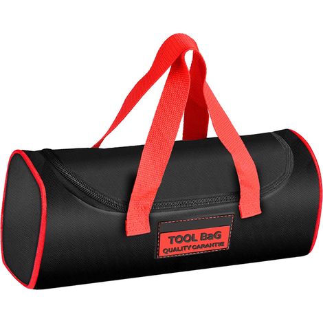 Werkzeugtasche aus Canvas mit mehreren Fächern, strapazierfähigem Griff, tragbarer Werkzeugorganizer für Elektriker, doppellagig, XL (1/5)