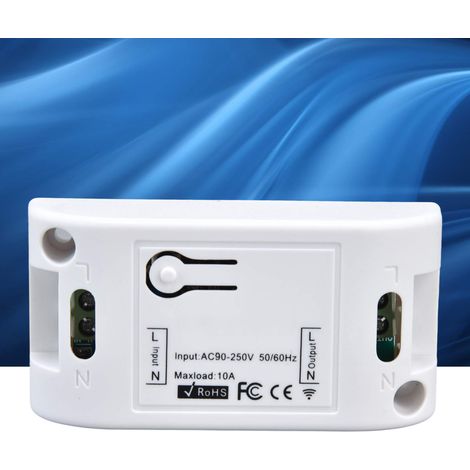 Disjoncteur intelligent commandé par réseau, minuterie télécommandée via téléphone mobile, 90-250 V CA (1/5)