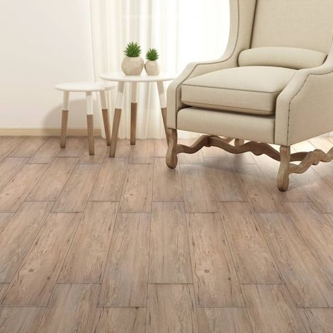 Vidaxl – Planches de sol PVC autoadhésives 2,51 m² – Épaisseur 2 mm – Aspect marron chêne – Résistance à l'usure et antidérapant
