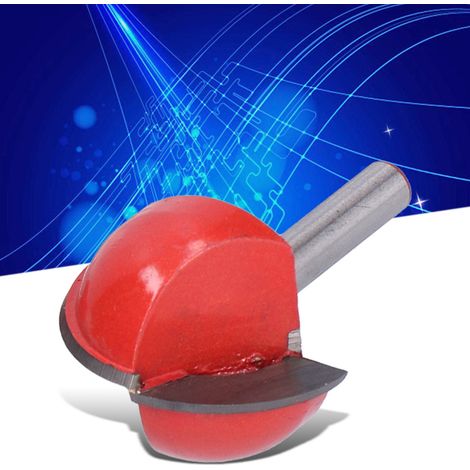 Jeu de 4 fraises à bout sphérique à queue de 6 mm, jeu de fraises pour le travail du bois, fraise CNC pour arcs de cercle (1/5)