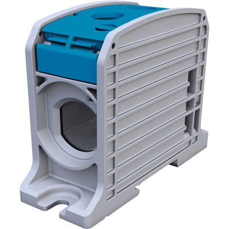Connettore per binario filettato simblock STB 185 - Al/Cu, 87810, blu