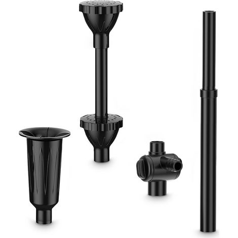 Kit de buses de fontaine pour pompes submersibles avec sortie de 18 à 19 mm 4 formes de pulvérisation, débit d'eau réglable, ajustement universel, recommandé ≥ 2200 l/h (1/4)