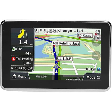 GPS universel pour voiture avec écran tactile 5 pouces, 8 Go de RAM DDR256M, lecteur MP3 et radio FM, carte Europe Q5 1 (1/5)