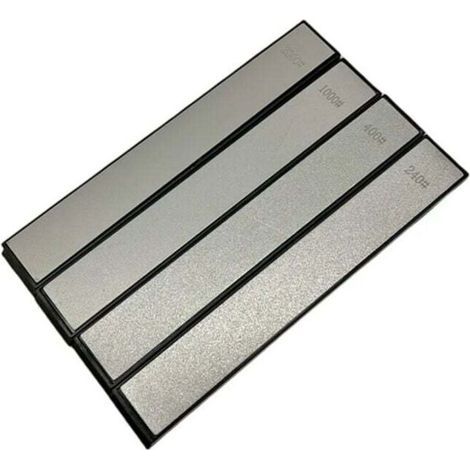 Affilacoltelli diamantato con 4 pietre ad angolo fisso, grane 240, 400, 1000, 2000 (1/4)