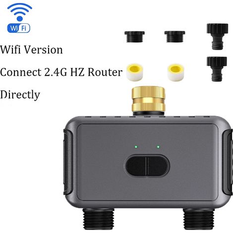 Minuteur d'arrosage automatique WiFi, idéal pour les jardins, les terrasses et les pelouses. (1/5)