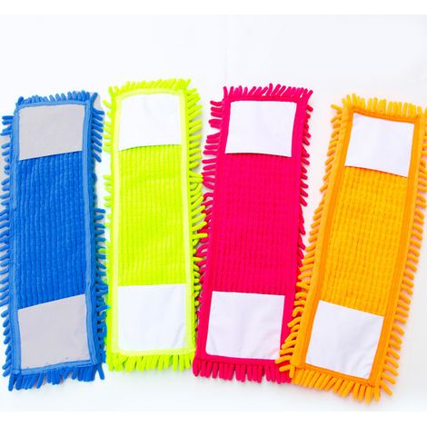 housses de rechange pour balai à franges - Housses de balai à franges en microfibre chenille pour un nettoyage en profondeur de votre salon (1/5)