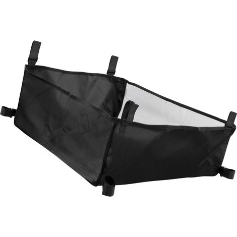 Table de camping pliable sous le bureau Panier de rangement en maille Oxford Texture imperméable pour pique-nique, randonnée, camping pliable sous le bureau Panier de rangement en maille (1/4)