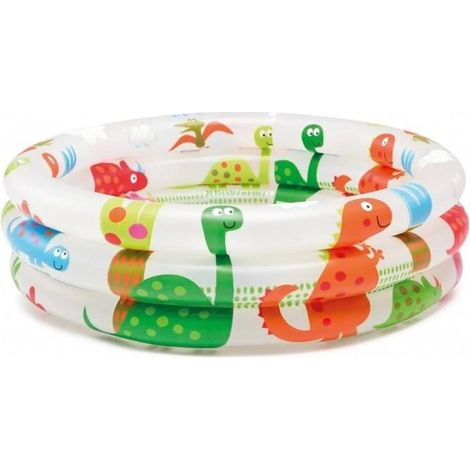 INTEX piscina infantil decorada 61x22 cm 57106 , Piscina infantil decorada 61 x 22 cm 57106Piscina hinchable Intex infantil con forma circular y 4 cámaras de aire para mayor se