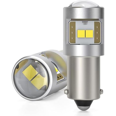 Ampoule BA9S T4W LED 12V 24V 6000K Blanc 600lm LED T4W Ba9s Lumières Intérieure Position Veilleuse Camions Voiture Moto (1/5)