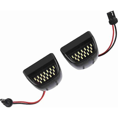 2pcs Feux de Plaque d'Immatriculation LED ABS Haute Qualité pour Chevrolet Silverado, Éclairage de Plaque d'Immatriculation Auto, Lampe à LED Résistante (190 caractères) (1/4)