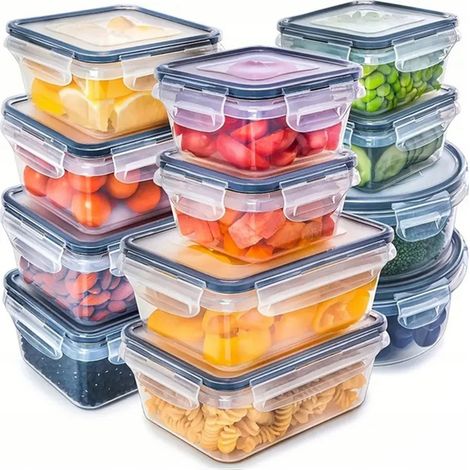 CONTENITORI PER IL PRANZO A TENUTA STAGNA, 12 PEZZI, COD.: 3143 (1/5)