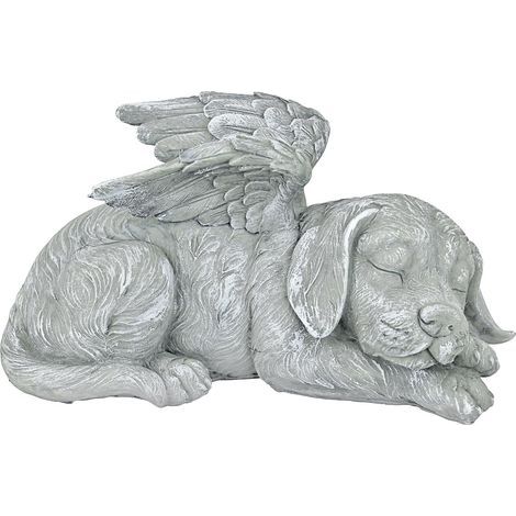 Design Toscano Haustier-Gedenkstein Engel-Hund-Ehrenstatue Grabstein