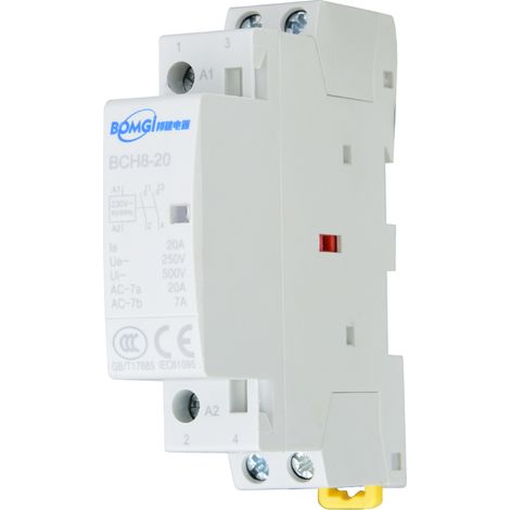 Contattore CA domestico 2P 50/60Hz, contattore per montaggio su guida DIN 220V 20A, contattore CA per uso domestico (220V/230V) (1/5)