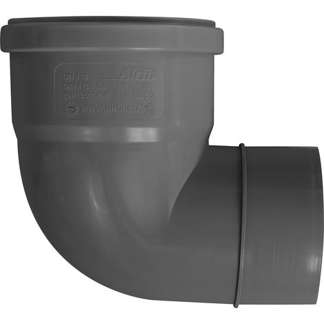 Airfit Winkel-Reduzieradapter DN 110/90 87,5° aus PP 61191RA