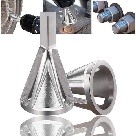 External deburring and chamfering tool (Silver - Pack of 2) Chamfer T
