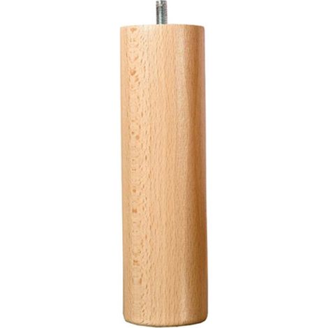 Pied de lit cylindrique en bois 20 cm – Compatible avec sommiers standard – Design élégant pour aération optimale – Fabrication française – Bellecour