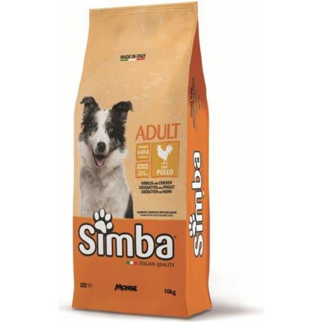 CROCCHETTA CANE MONGE SIMBA 10 KG ADULT POLLO