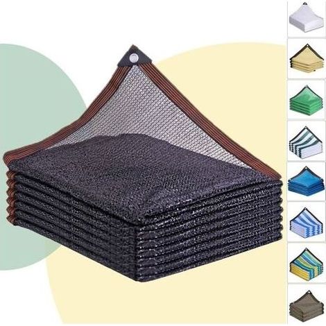 Voile Solaire 3x4m Filet d'ombrage avec Effet d'ombrage à 50 %,Filet d'ombrage Filet de Protection UV Respirant rafraîchissant Balcon Filet de Jardin Filet Brise-Vent (1/5)