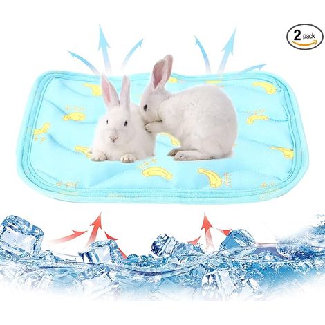 Small Animals Cooling Mattress Rabbit Hamster Cooling Pad Summer Ice Silk Sleeping Bed for Small Pet Puppy Guinea Pigs Hamster Rabbits Hamsters Cat (1/4)