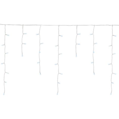 Lichterkette MagicHome Weihnachten Icicle, 800 LED kaltweiß, Eiszapfen, Dauerlicht, 230 V, 50 Hz, IP44, für außen, Beleuchtung, L-20 m (1/3)