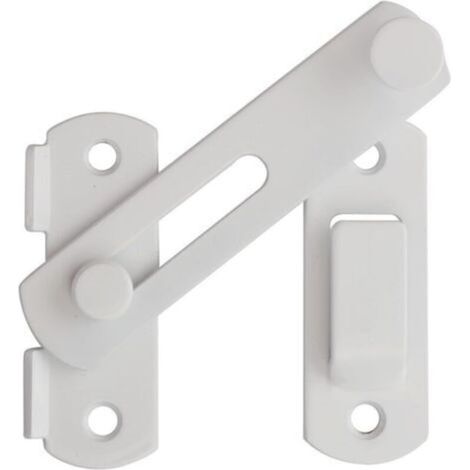 Loquet de porte rabattable robuste. verrou de porte de sécurité. blanc