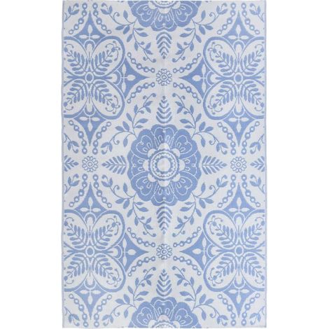 Outdoor-Teppich ARAKIL Babyblau 190x290 cm PP