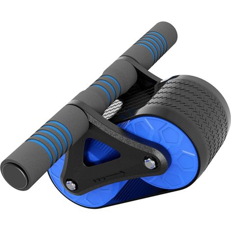 Rueda abdominal con retorno automático - Ejercicio para entrenamiento de fuerza y fitness - Práctica para hombres y mujeres