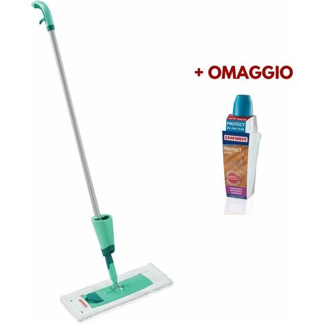 Leifheit Care & Protect Spray per Pulizia Parquet e Laminato Scopa Mocio 56500