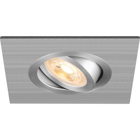 Spot encastré NEW TRIA® 75 XL int carré alu GU10 10W IP20 - SLV - 1007629