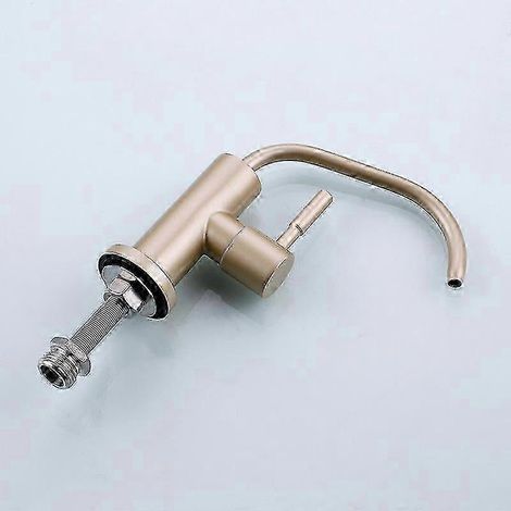 Küchenarmatur aus Edelstahl mit Umkehrosmose-Wasserfilter für direktes Trinkwasser, Einhebelmischer (1/5)